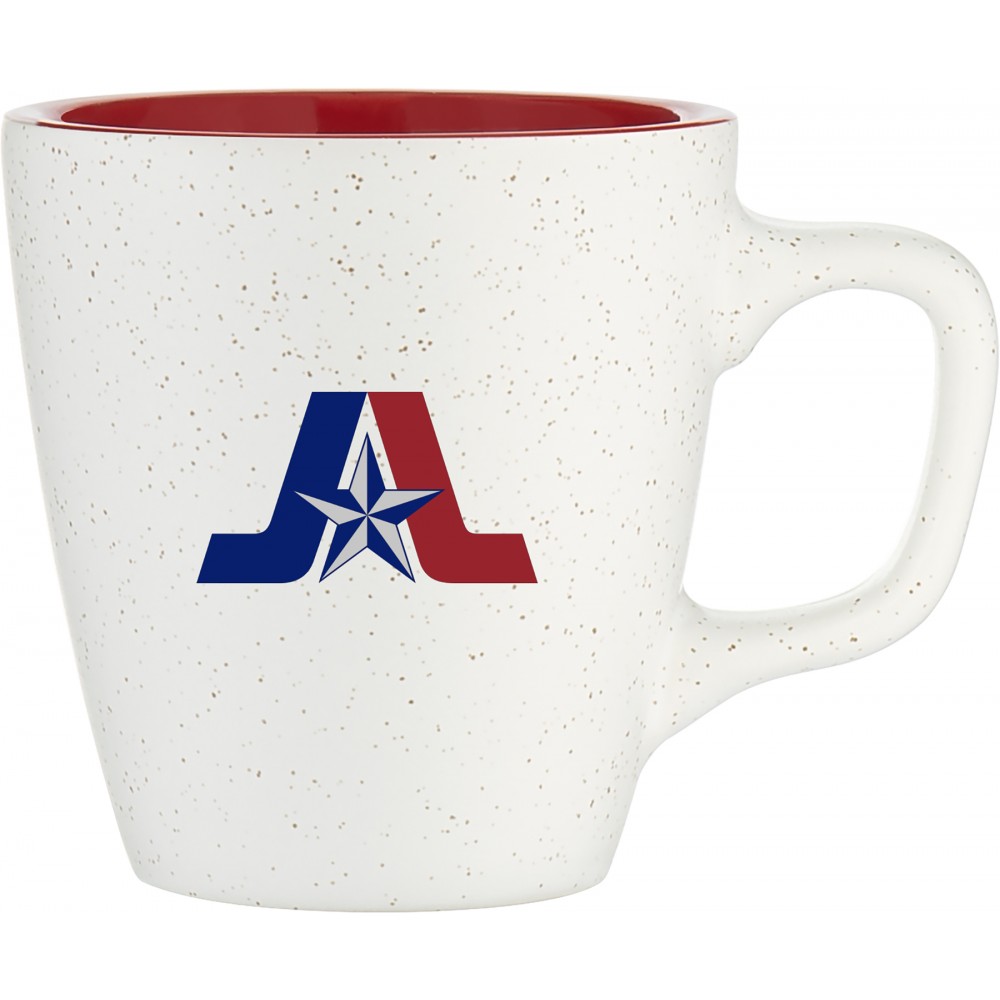 Logo Printed 12oz Luca Mug (Matte White & Glossy Red) Logo Printed 12oz Luca Mug (Matte White & Glossy Red)