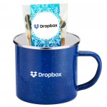 Personalized Promo Revolution - 16 Oz. Specked Camping Mug Gift Set w/ Espresso Mix