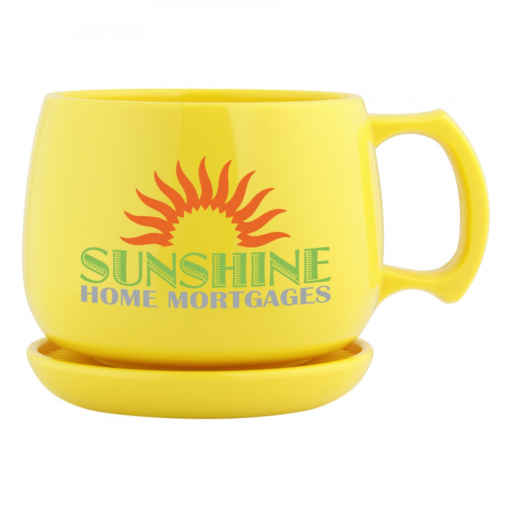 Customized 12 Oz. NatureAd Corn Mug Souper and Coaster/ Lid Set Customized 12 Oz. NatureAd Corn Mug Souper and Coaster/ Lid Set