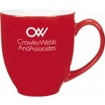 16 Oz. Red Bistro Mug with Logo