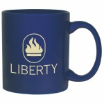 Royal Blue Skyline Landmark Mug (11 Oz.) with Logo