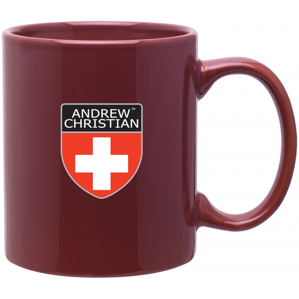 Custom Branded 11oz C-Handle Mug (Maroon) Custom Branded 11oz C-Handle Mug (Maroon)