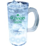 Promotional 22 Oz. Lighted Plastic Fluted Mug w/5 LEDs