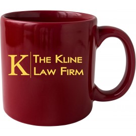 20 oz. Red "BAM" Mug with Logo