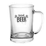 Logo Branded 660ML Beer Glass Mug with Handle