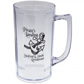 16 Oz. Polystyrene Beer Mug with Logo