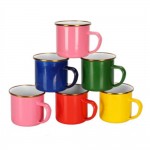 Enamel Coffee Mugs with Logo