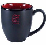 Logo Branded 16 oz. Red In / Matte Black Out Hilo Bistro Mug