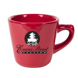 Personalized 7 Ounce Mini Funnel Crimson Mug  Personalized 7 Ounce Mini Funnel Crimson Mug