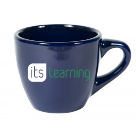 3.5 Ounce Espresso Mug Cobalt Blue with Logo