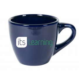 Logo Branded 3.5 Ounce Espresso Mug Cobalt Blue