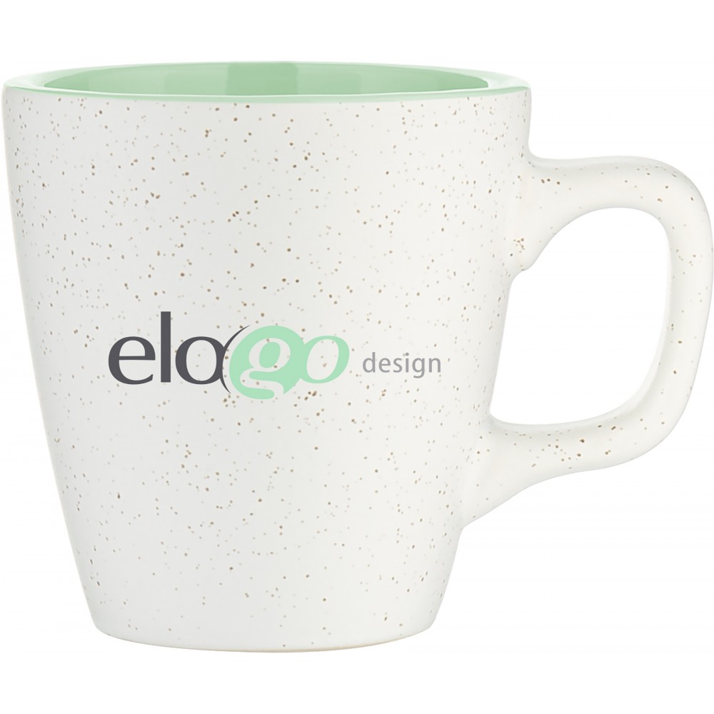 Custom Branded 12oz Luca Mug (Matte White & Glossy Mint) Custom Branded 12oz Luca Mug (Matte White & Glossy Mint)