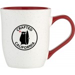 Logo Printed 15oz Delmar Mug (Matte White & Glossy Red)