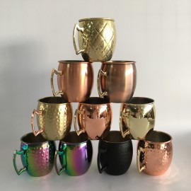 16oz Copper Plating Moscow Mule Drinking Mugs with Logo  16oz Copper Plating Moscow Mule Drinking Mugs with Logo
