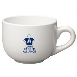 16 oz. White Souper Mug with Logo