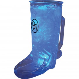 20 Oz. Plastic 1 Light, Light-Up Cowboy Boot Mug with Logo