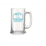 15 Ounce Premium Glass Mug with Logo