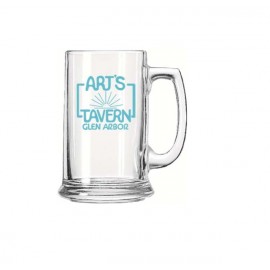 15 Ounce Premium Glass Mug with Logo  15 Ounce Premium Glass Mug with Logo