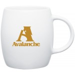 Logo Printed 14oz Joe Mug (Matte White & White)