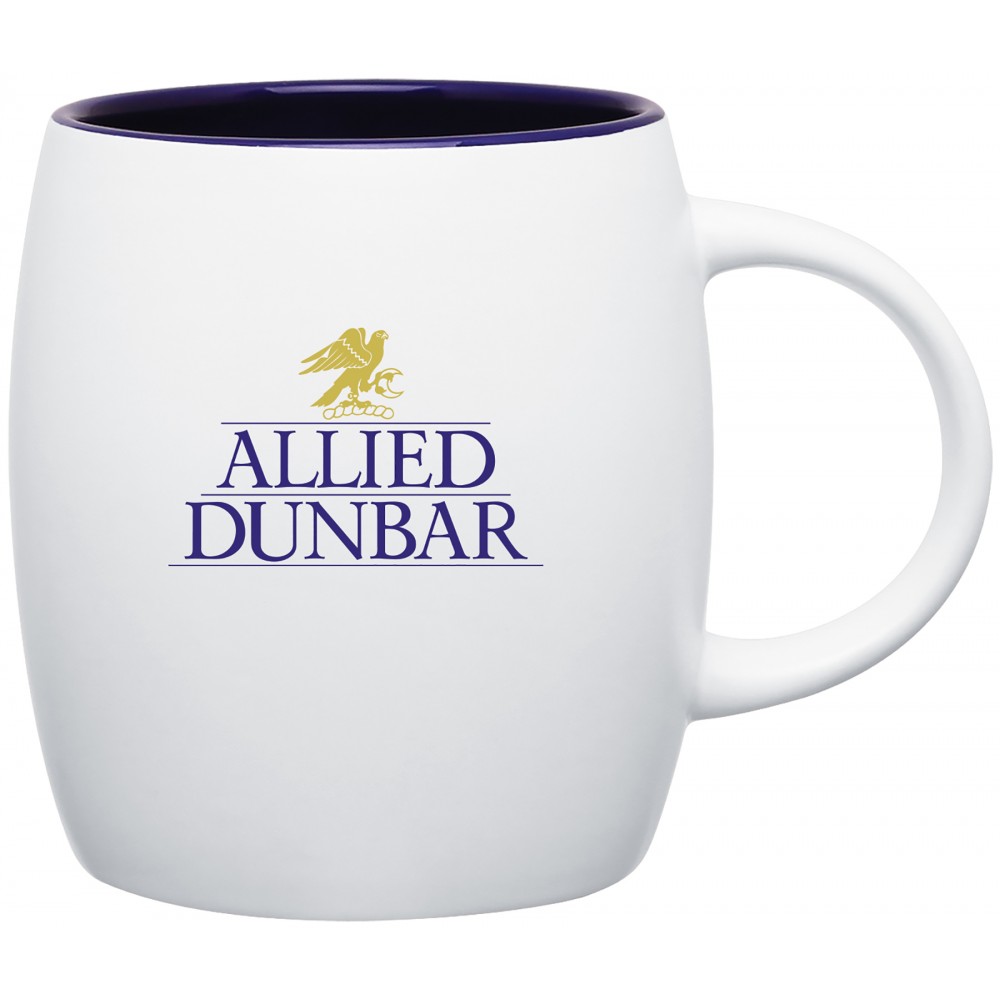 Logo Printed 14oz Joe Mug (Matte White & Cobalt Blue) Logo Printed 14oz Joe Mug (Matte White & Cobalt Blue)