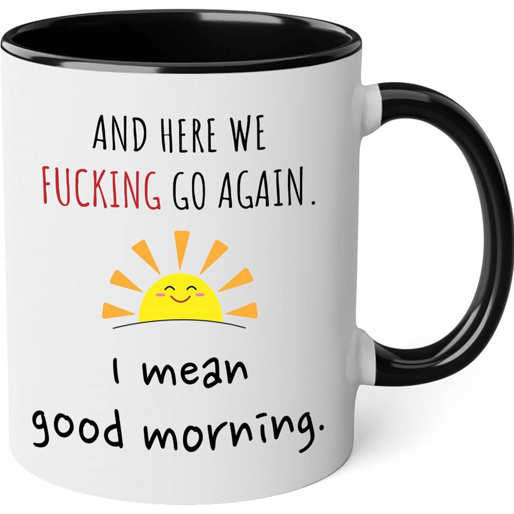 Personalized 11 Oz. Ceramic Coffee Mug/Good Morning Funny Coffee Mug Personalized 11 Oz. Ceramic Coffee Mug/Good Morning Funny Coffee Mug