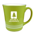 Custom 16 oz. White In / Lime Green Out with White Bands Mug