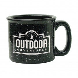 Customized 15 oz. Black Campfire Mug
