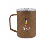 Corkcicle Coffee Mug - 16 oz. - Walnut with Logo