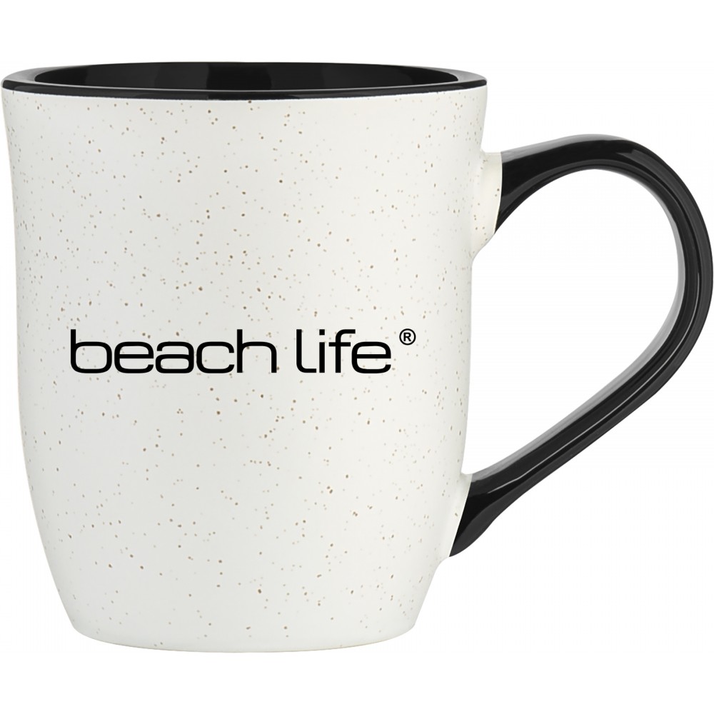 Custom Branded 15oz Delmar Mug (Matte White & Glossy Black) Custom Branded 15oz Delmar Mug (Matte White & Glossy Black)