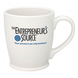 Logo Branded 16 Oz. Kona White Ceramic Mug
