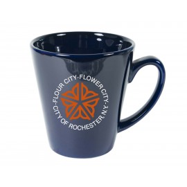 Promotional 12 Ounce Cobalt Blue Funnel Mug  Promotional 12 Ounce Cobalt Blue Funnel Mug