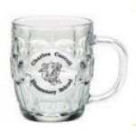 20 oz. Britannia Glass Mug with Logo
