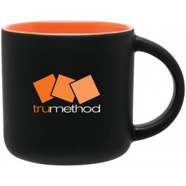 14 oz Minolo (Matte Black & Orange) with Logo