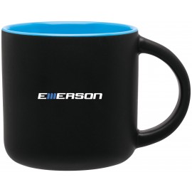 14 oz Minolo (Matte Black/Sky Blue) with Logo  14 oz Minolo (Matte Black/Sky Blue) with Logo