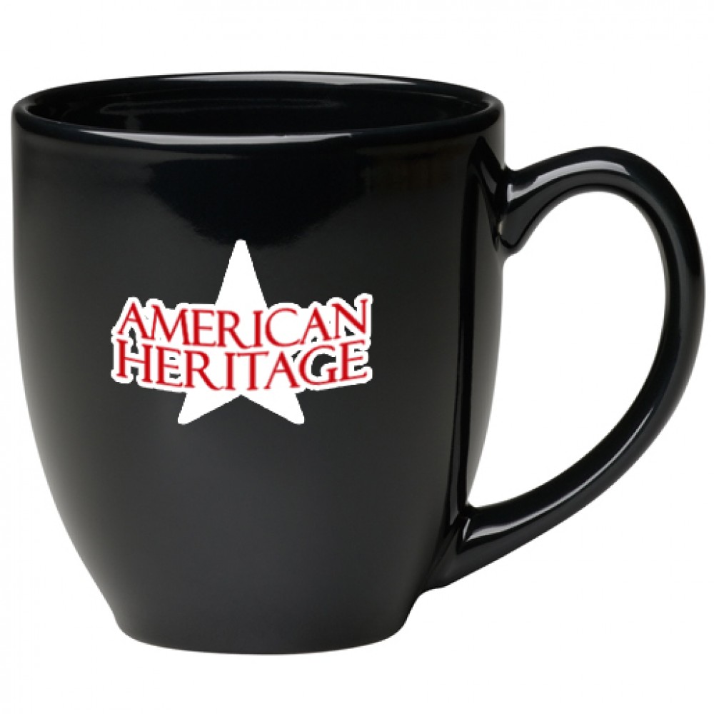 16 oz. Black Bistro Mug Custom Printed 16 oz. Black Bistro Mug Custom Printed
