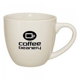 16 Oz. Natural Cappuccino Ceramic Mug with Logo