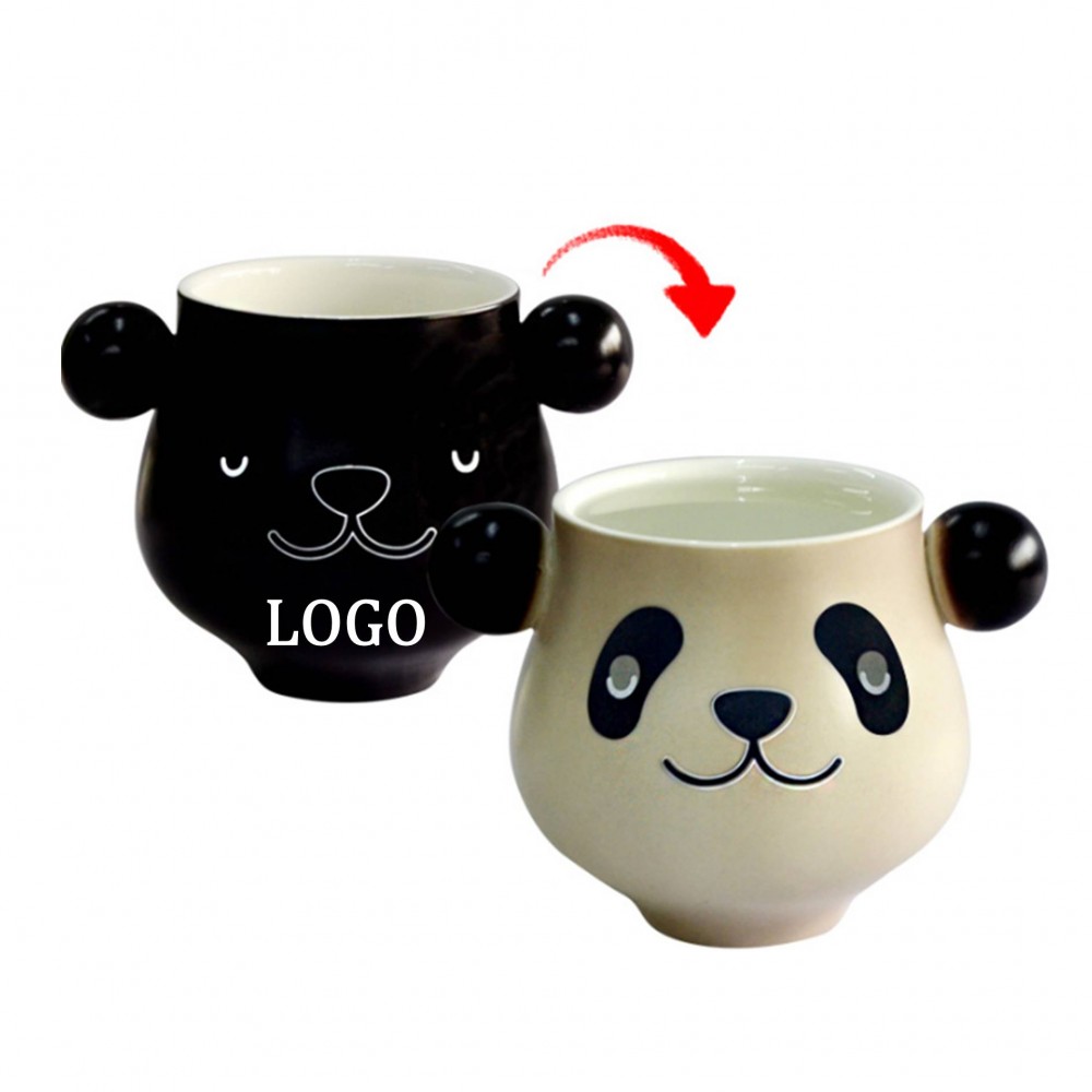 Personalized Panda Shape Color Changing Ceramic Mug