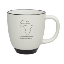 Personalized 14 Oz. White Heartland Cool Bistro Mug w/Color Trim  Personalized 14 Oz. White Heartland Cool Bistro Mug w/Color Trim