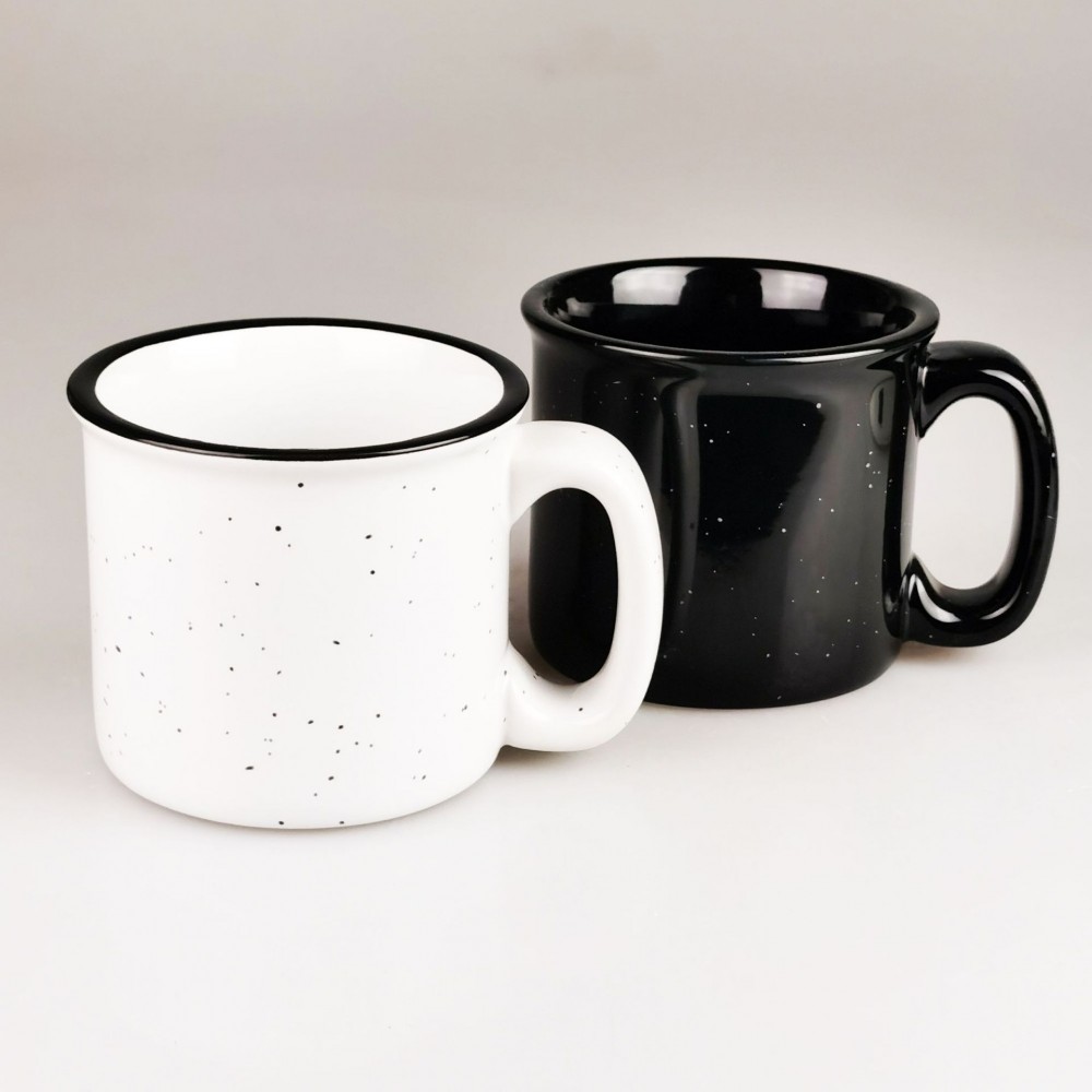 Personalized 12 Oz Speckled Campfire Ceramic Coffee Mug
