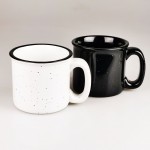 12 Oz Speckled Campfire Ceramic Coffee Mug with Logo