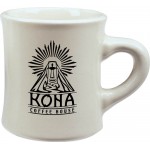 10 Oz. Vitrified Ivory Diner Ceramic Mug with Logo