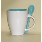 Coffee Mug w/ Spoon with Logo