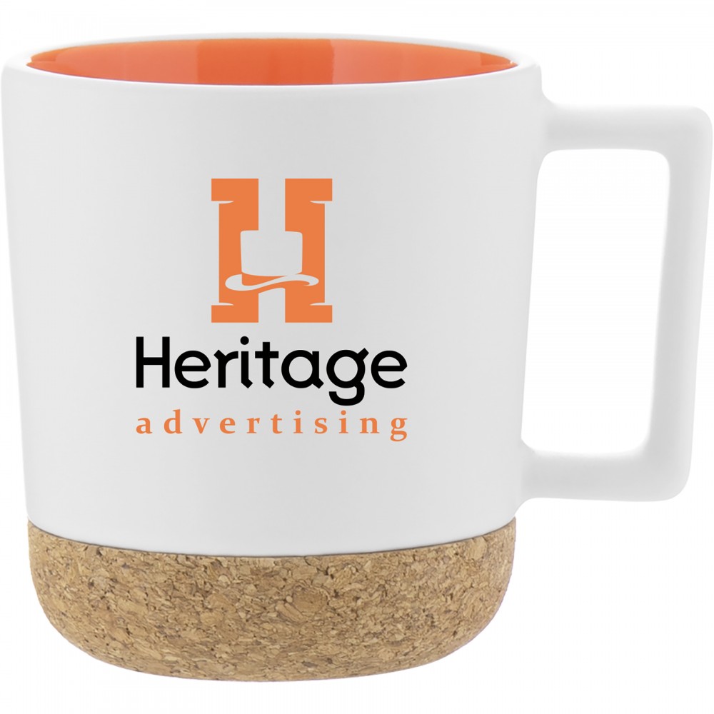 Custom Imprinted 12oz Iris Mug (Orange) Custom Imprinted 12oz Iris Mug (Orange)