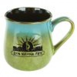 Personalized 26 Oz. Tavern Blue To Green Ceramic Mug