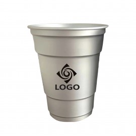 16OZ Reusable Aluminum Cup with Logo
