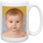 Customized 15 Oz. El Grande White Ceramic Mug