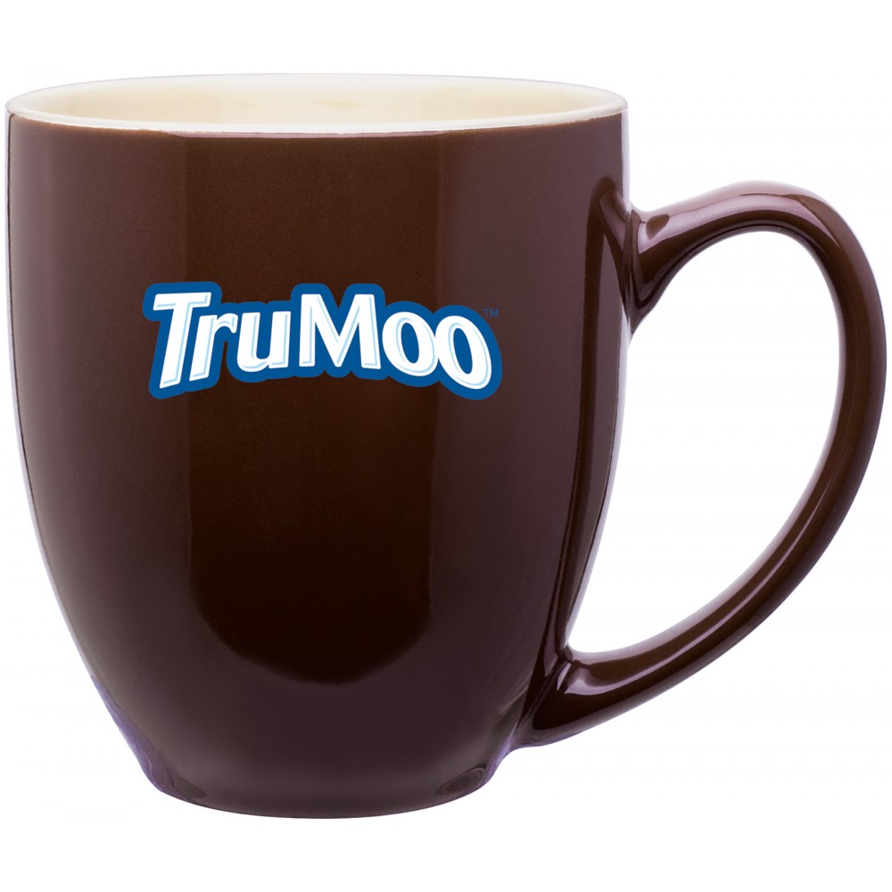 Custom Branded 15oz Bistro Mug (Brown & Cream) Custom Branded 15oz Bistro Mug (Brown & Cream)