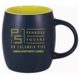 Personalized 13 Oz. Espy Black Matte Barrel Mug w/ Gloss Interior  Personalized 13 Oz. Espy Black Matte Barrel Mug w/ Gloss Interior