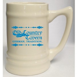 17 oz. Natural Stein Mug with Logo  17 oz. Natural Stein Mug with Logo