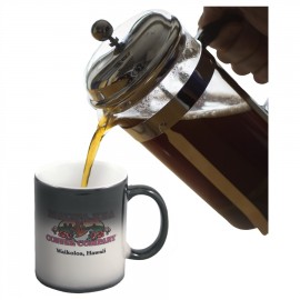Custom 11 oz. Black/White Color Changing Sublimatable Ceramic Mug